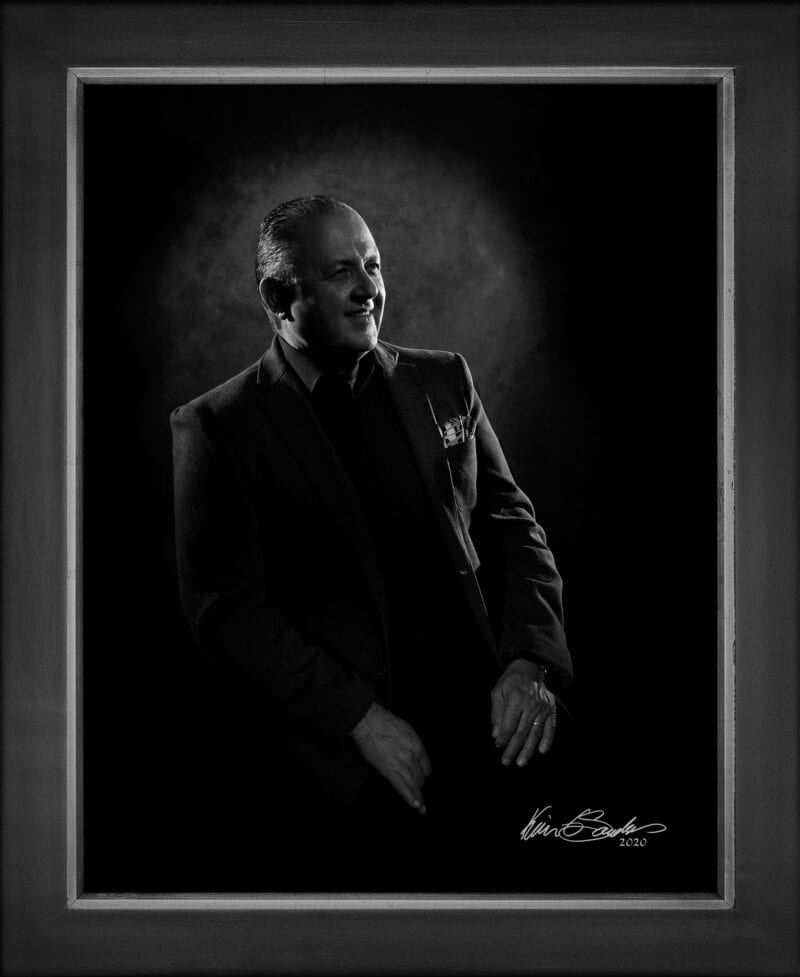 Manual hyperrealism portrait of Al Aguilar, CEO and Co-Founder of Creative Civilization, captured in-person at 107 Blue Star by Kevin G. Saunders.