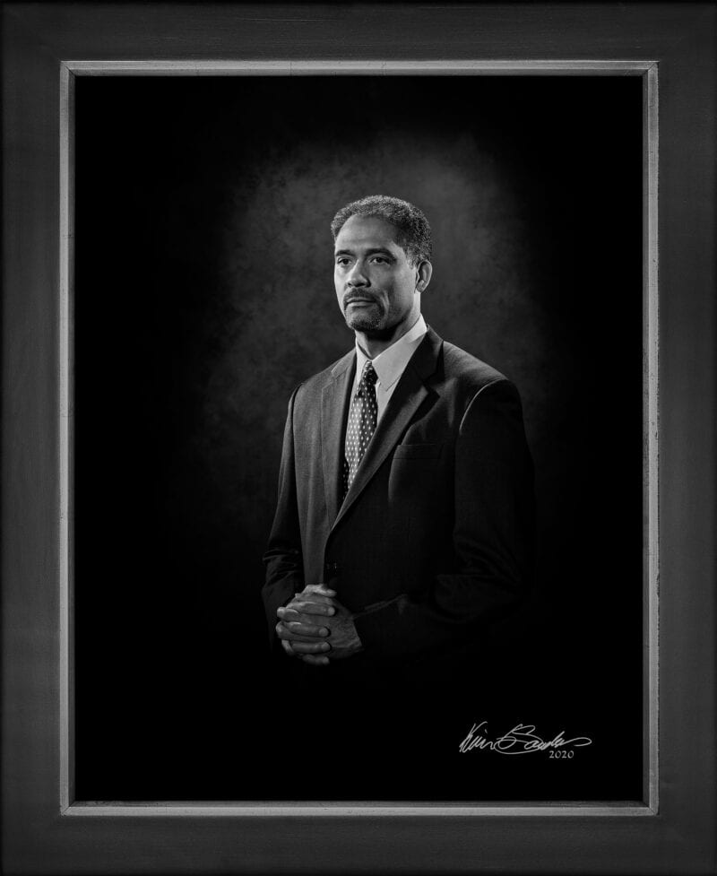 Manual hyperrealism portrait of Ben Peavy, Managing Director at Accenture, captured in-person at 107 Blue Star by Kevin G. Saunders.