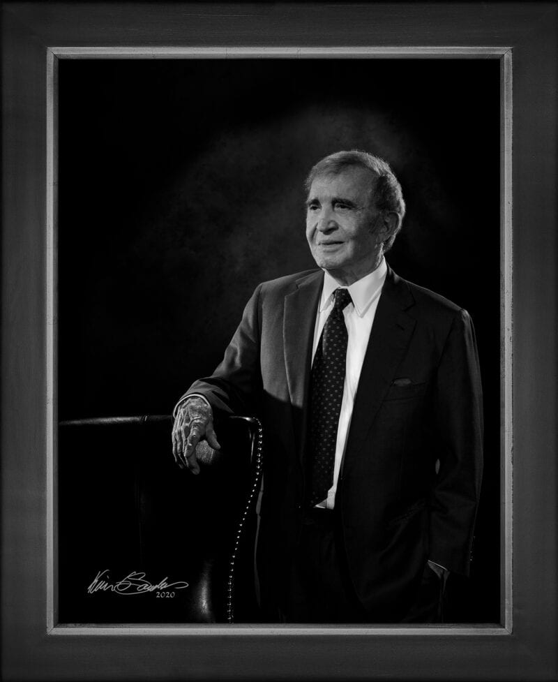 Manual hyperrealism portrait of Dr. Bill Gonzaba, CEO and Founder of Gonzaba Medical Group, captured in-person at 107 Blue Star by Kevin G. Saunders.