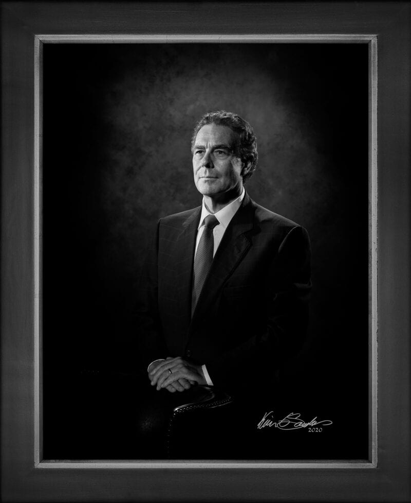 Manual hyperrealism portrait of Nicolas Hollis, CEO of Coherent Cyber, captured in-person at 107 Blue Star by Kevin G. Saunders.