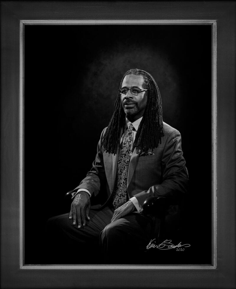 Manual hyperrealism portrait of Travis Wiltshire, Owner and Founder of CNG Engineering, PLLC, captured at 107 Blue Star by Kevin G. Saunders.