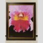 Photographic documentation of a physical, museum-grade orchid study and custom frame by Kevin G. Saunders. This close-up capture verifies the material texture and depth of the manual artistry produced at 107 Blue Star. Physical reality asset; not a digital mockup.