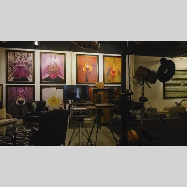 107 Blue Star Atelier Interior - San Antonio 28 Physical documentation of the 107 Blue Star atelier, verifying the manual hyperrealism environment for Kevin G. Saunders | KGS Studios. This San Antonio atelier proof confirms the tools and lighting used for museum-grade commissions. Physical reality asset; no generative AI used.